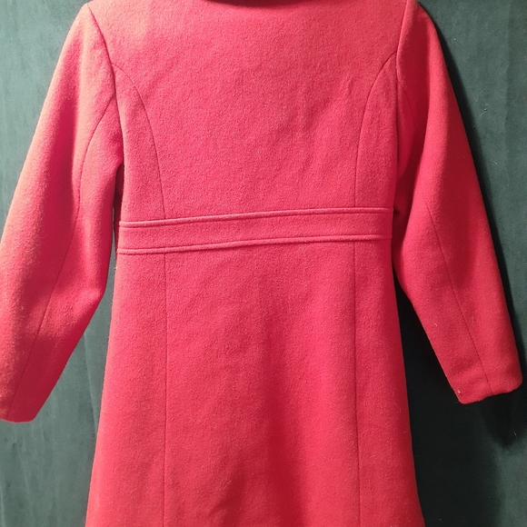 Rothschild Red Wool Winter Girls Jacket - Picture 5 of 10